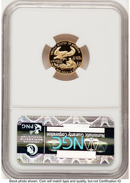 1988-P Proof Gold Eagle 1/10 oz Brown Label NGC PF70