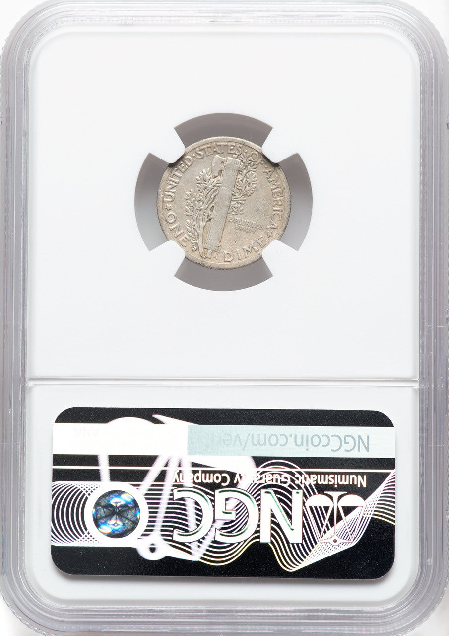 1916-D 10C Mercury Dime Details NGC VF20