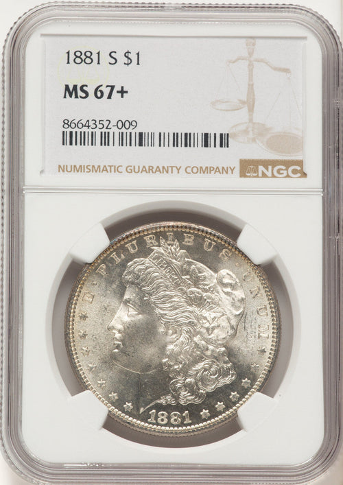 1881-S Morgan Dollar NGC MS67+