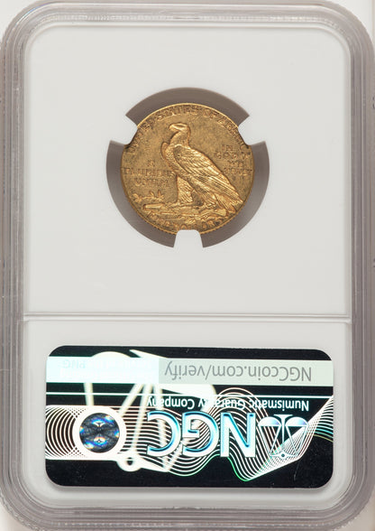 1911-D $5 Indian Half Eagle NGC AU58