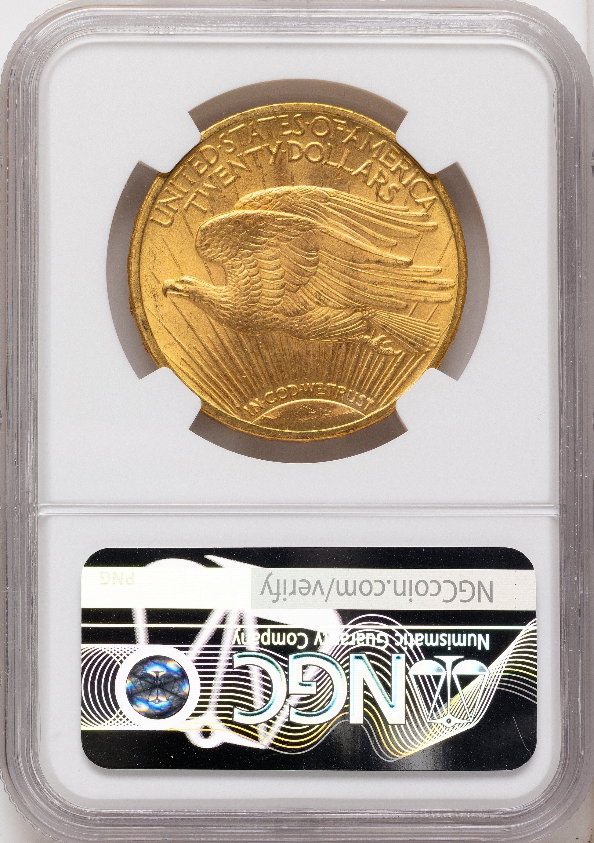1910 $20 Saint-Gaudens Double Eagle NGC MS65+