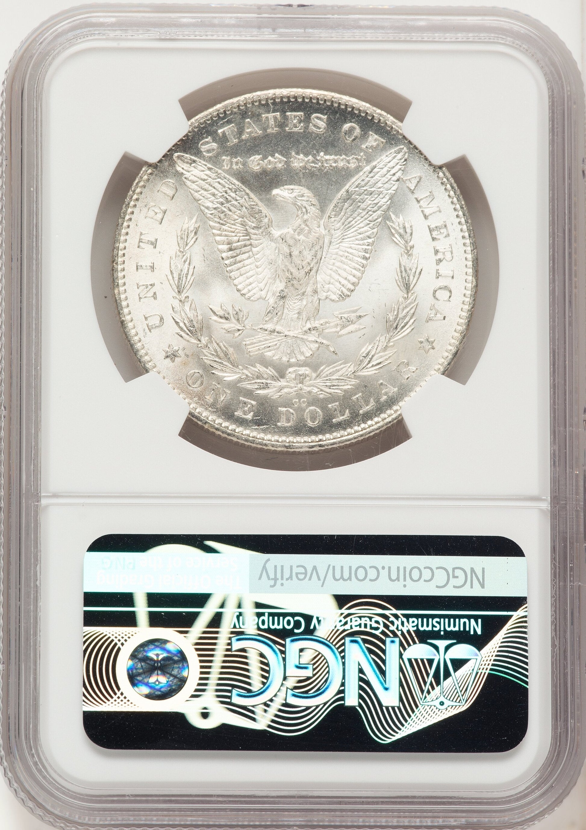 1880-CC $1 80/79 Reverse of 1878 VAM-4 Morgan Dollar NGC MS66+