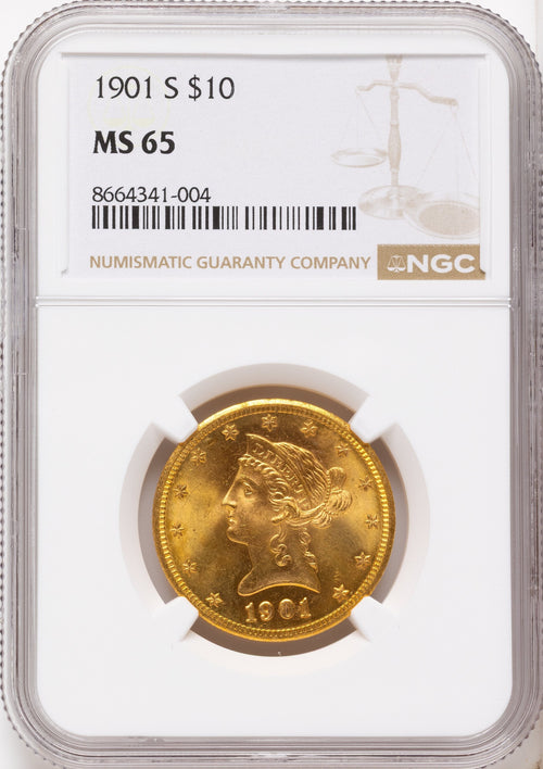 1901-S $10 Liberty Eagle NGC MS65