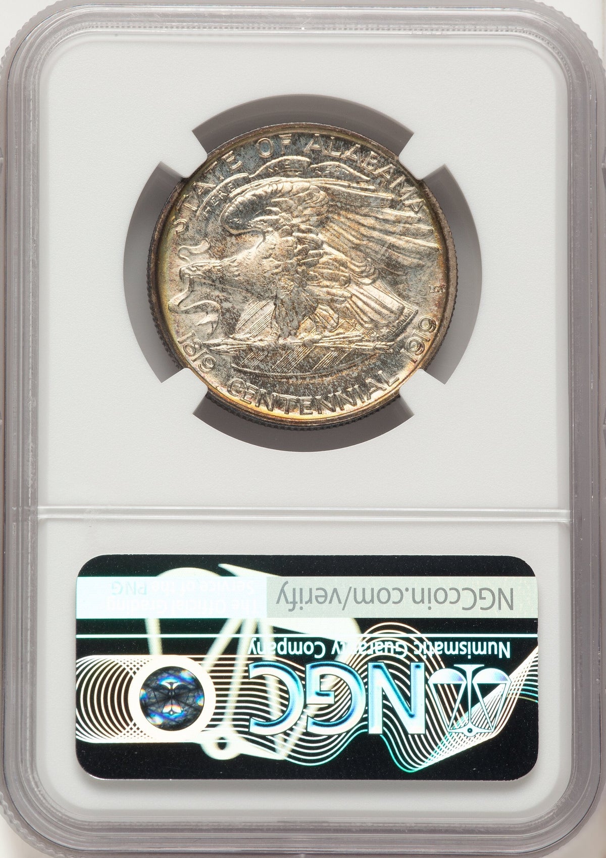 1921 50C Alabama 2X2 Commemorative Silver NGC MS66