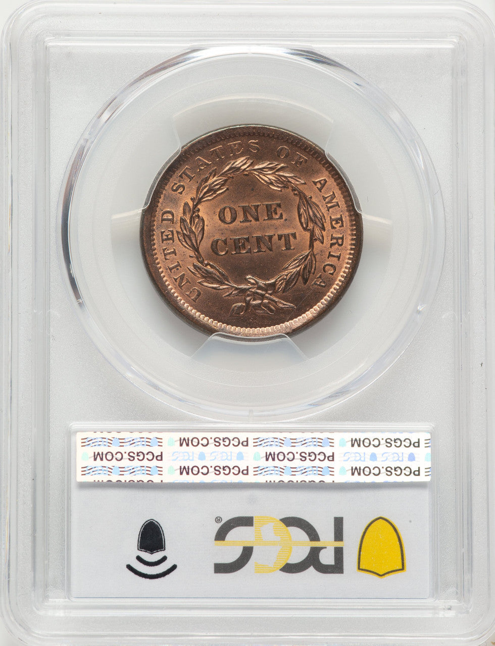 1840 Large Date RD Large Cent PCGS MS64