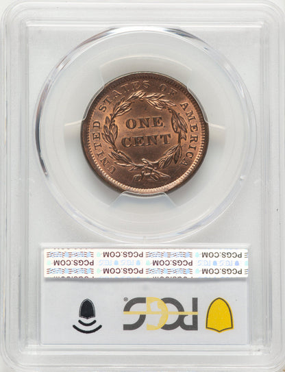 1840 Large Date RD Large Cent PCGS MS64