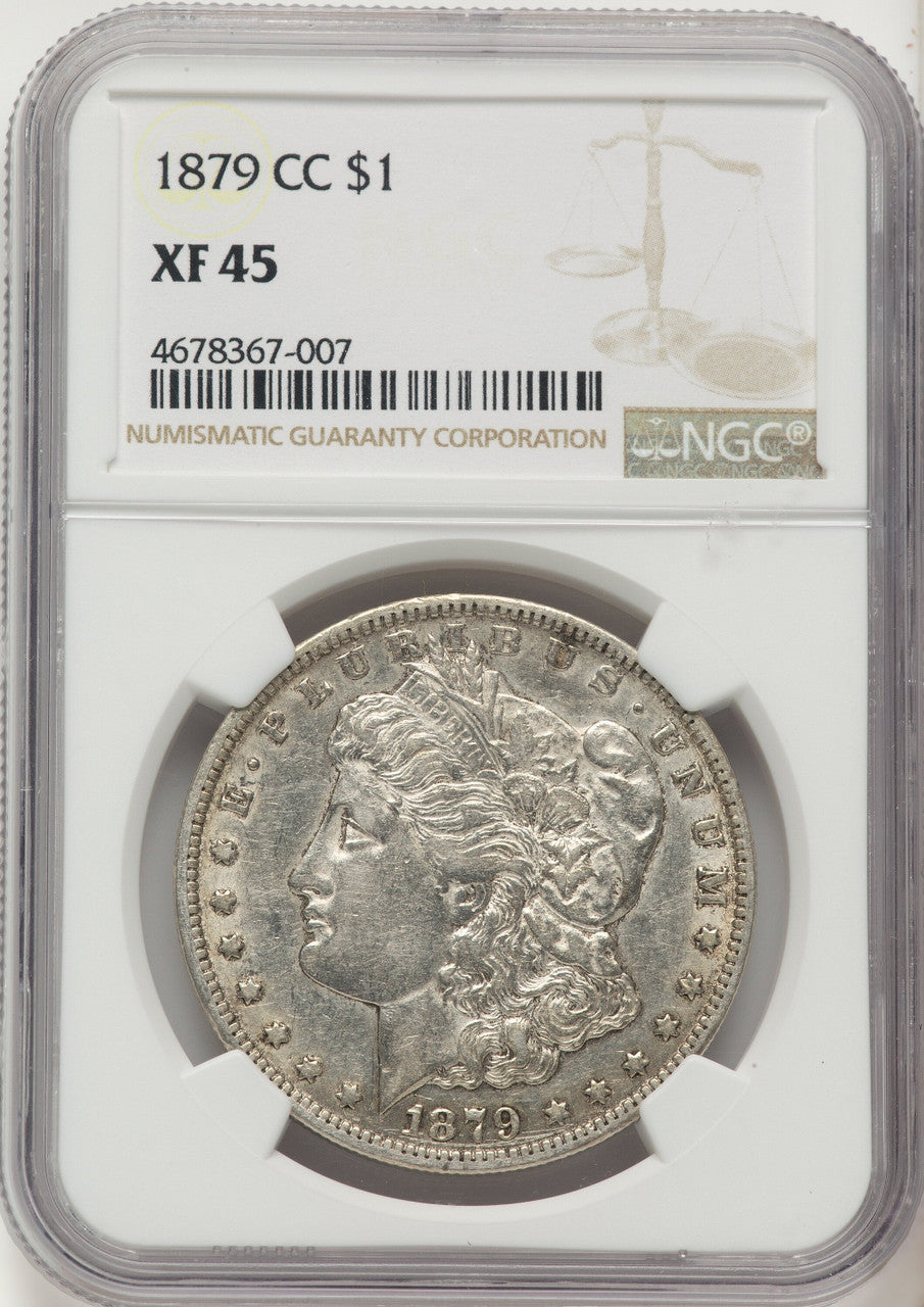 1879-CC Morgan Dollar NGC XF45