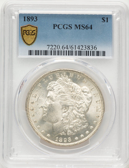 1893 Morgan Dollar PCGS MS64