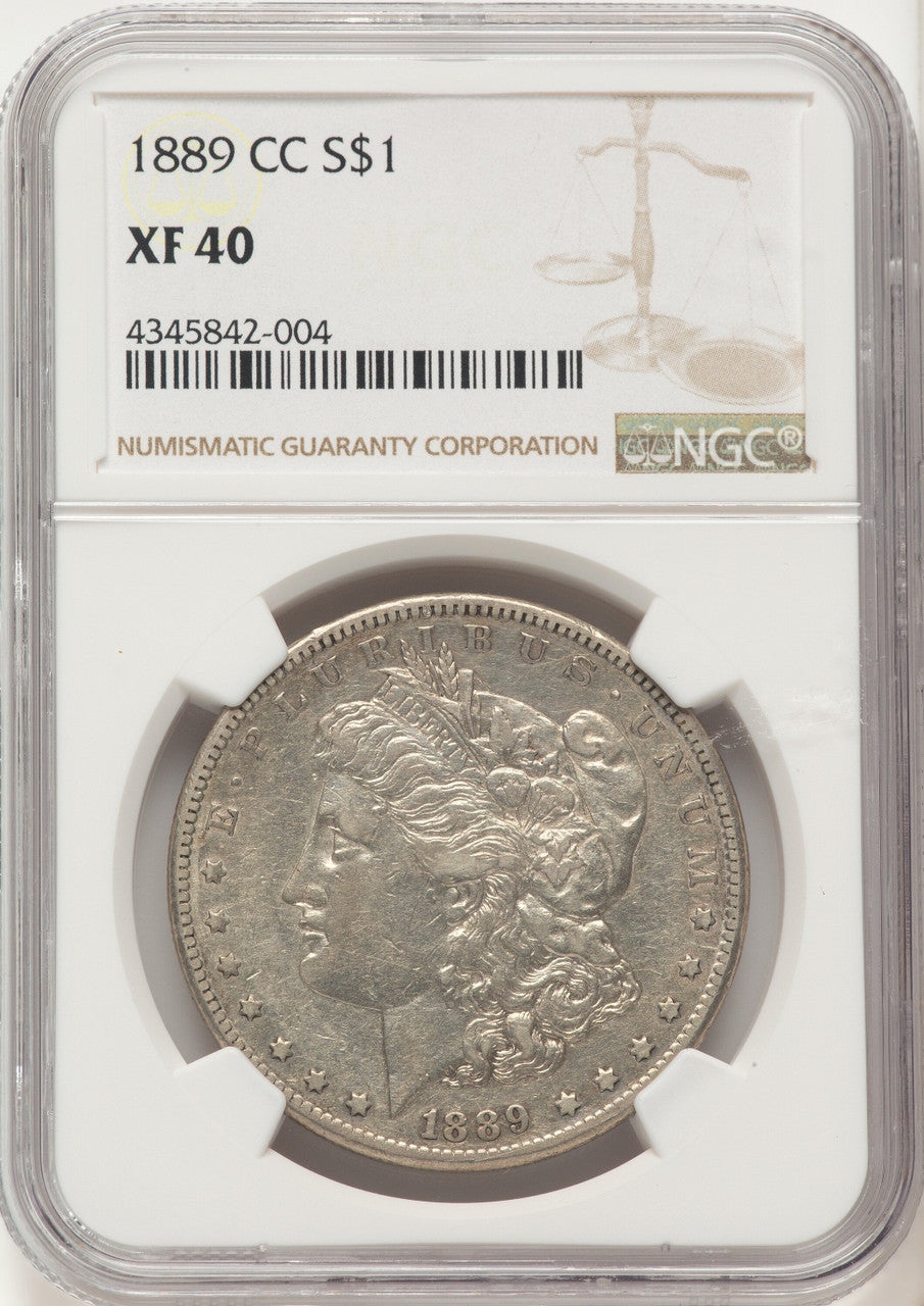 1889-CC Morgan Dollar NGC XF40