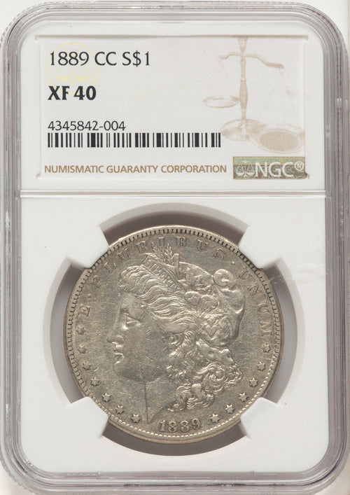 1889-CC Morgan Dollar NGC XF40