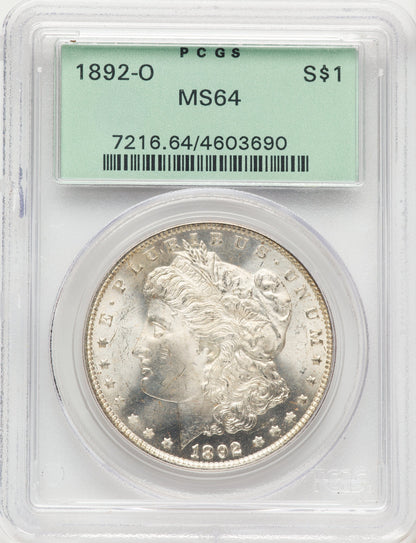 1892-O Morgan Dollar PCGS MS64