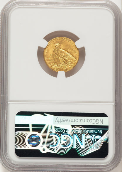 1908 $2.50 Indian Quarter Eagle NGC MS65