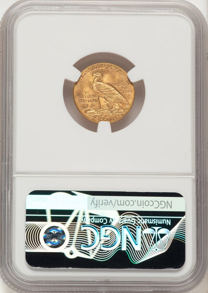 1912 $2.50 Indian Quarter Eagle NGC MS65