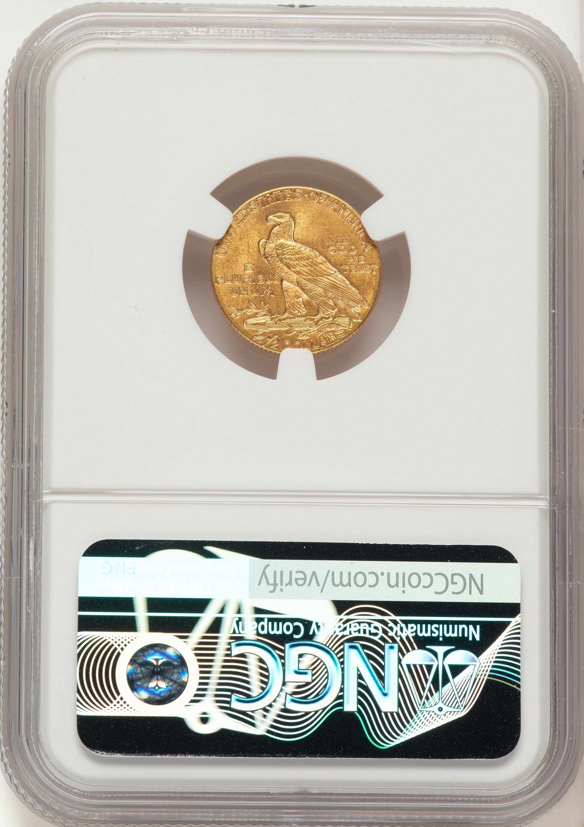 1912 $2.50 Indian Quarter Eagle NGC MS65