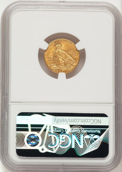 1912 $2.50 Indian Quarter Eagle NGC MS65