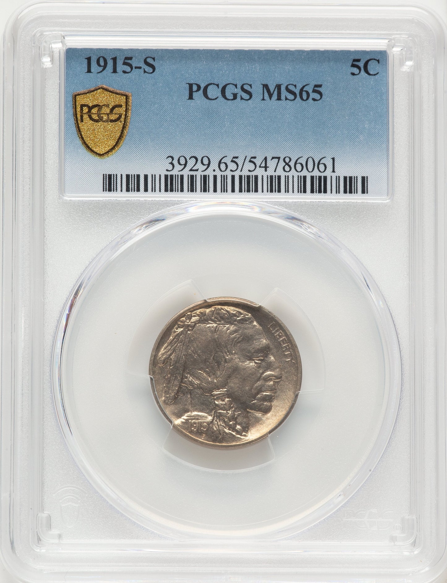 1915-S 5C Buffalo Nickel PCGS MS65