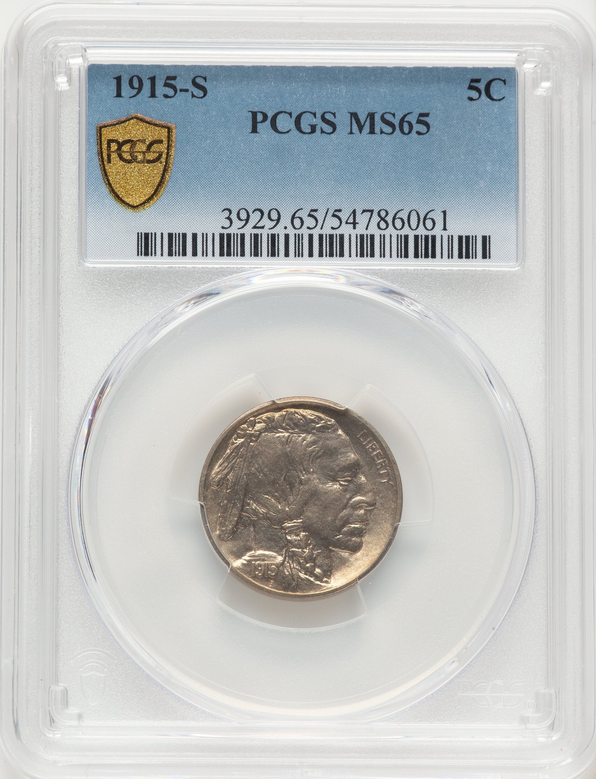 1915-S 5C Buffalo Nickel PCGS MS65