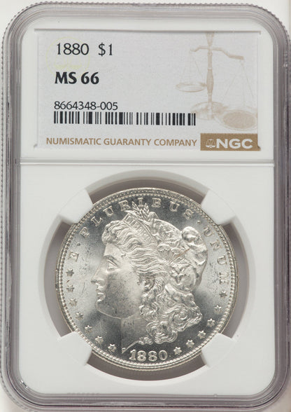 1880 Morgan Dollar NGC MS66