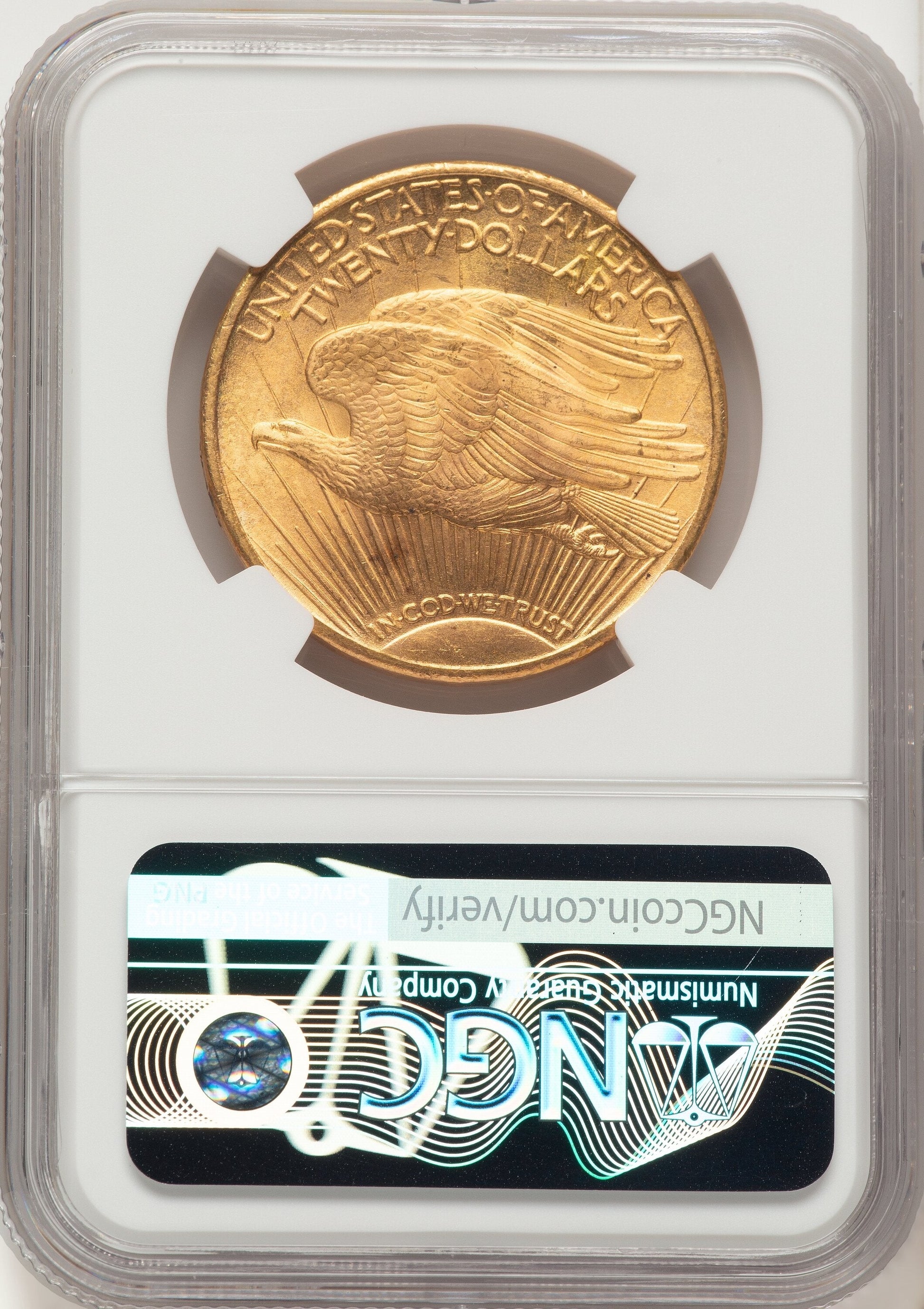 1925 $20 Saint-Gaudens Double Eagle NGC MS66+