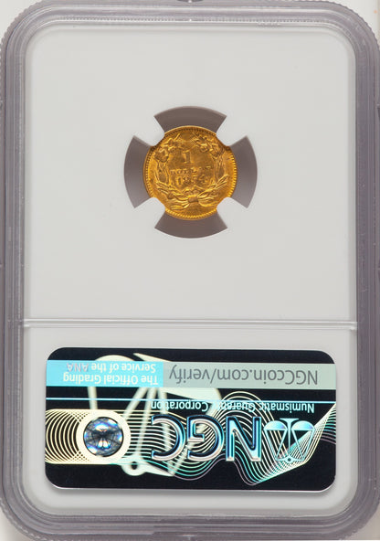 1854 G$1 Type Two Gold Dollar NGC MS61