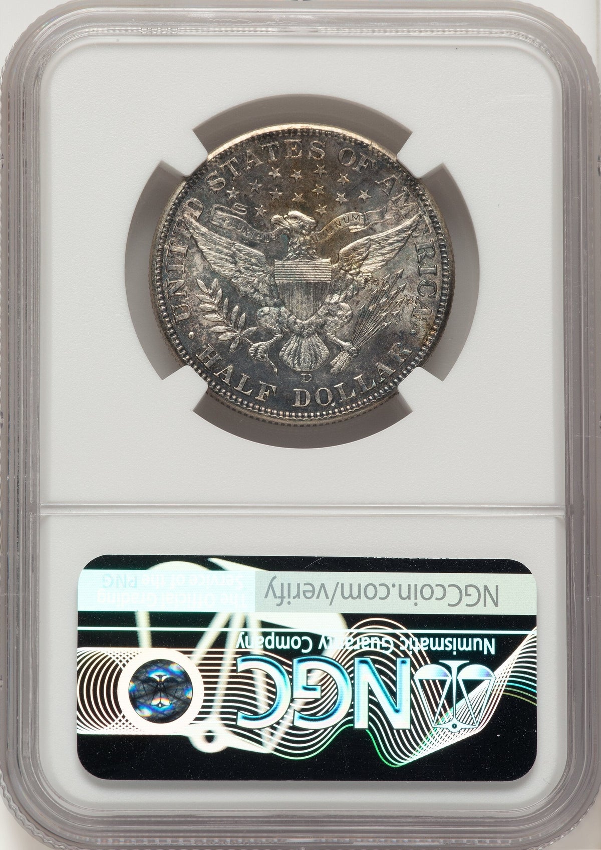 1915-D 50C Barber Half Dollar NGC MS65+