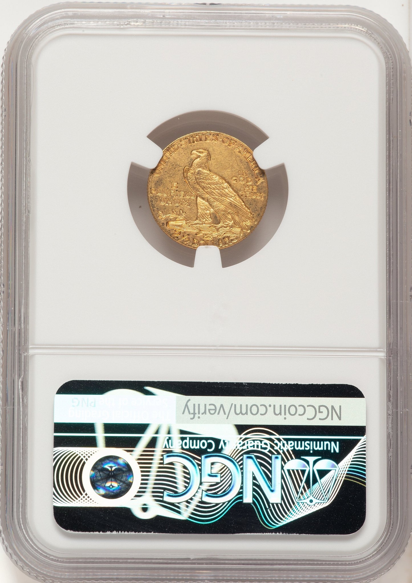 1911-D $2.50 Indian Quarter Eagle NGC AU58