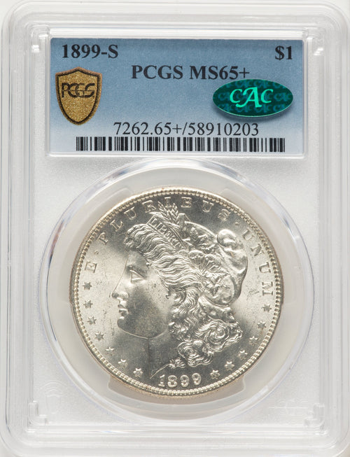 1899-S CAC Morgan Dollar PCGS MS65+