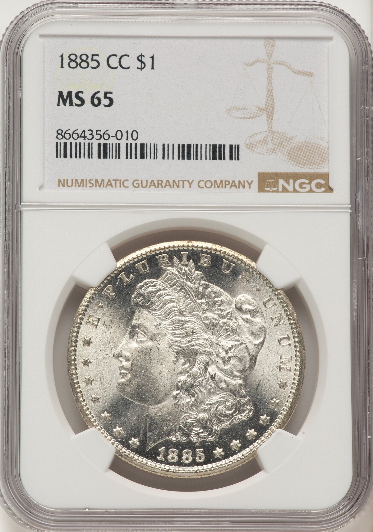 1885-CC Morgan Dollar NGC MS65