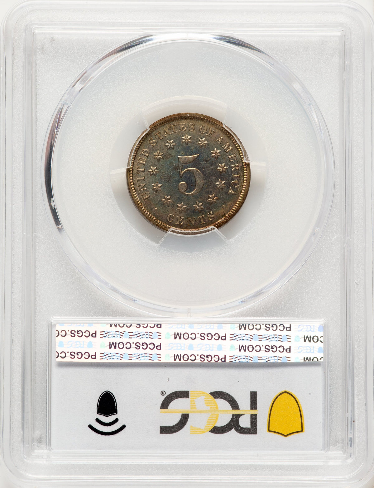 1872 5C Proof Shield Nickel PCGS PR66+