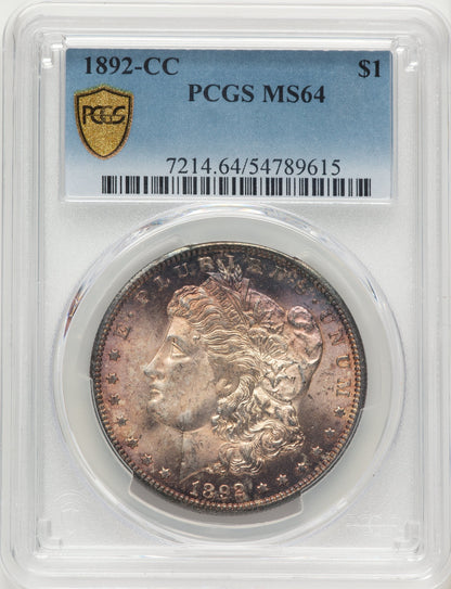 1892-CC Morgan Dollar PCGS MS64
