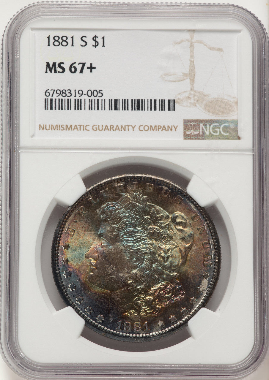 1881-S Morgan Dollar NGC MS67+