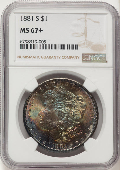 1881-S Morgan Dollar NGC MS67+