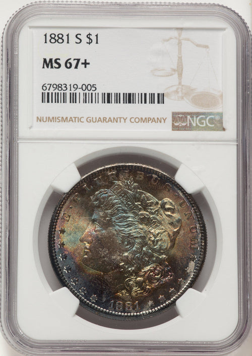 1881-S Morgan Dollar NGC MS67+