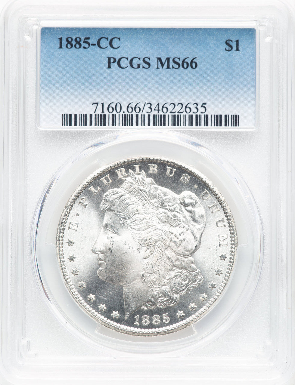 1885-CC Morgan Dollar PCGS MS66