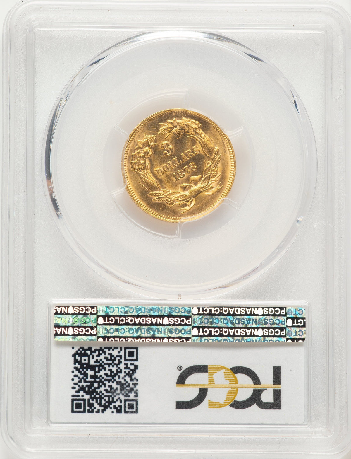 1878 $3 Three Dollar Gold Pieces PCGS MS64