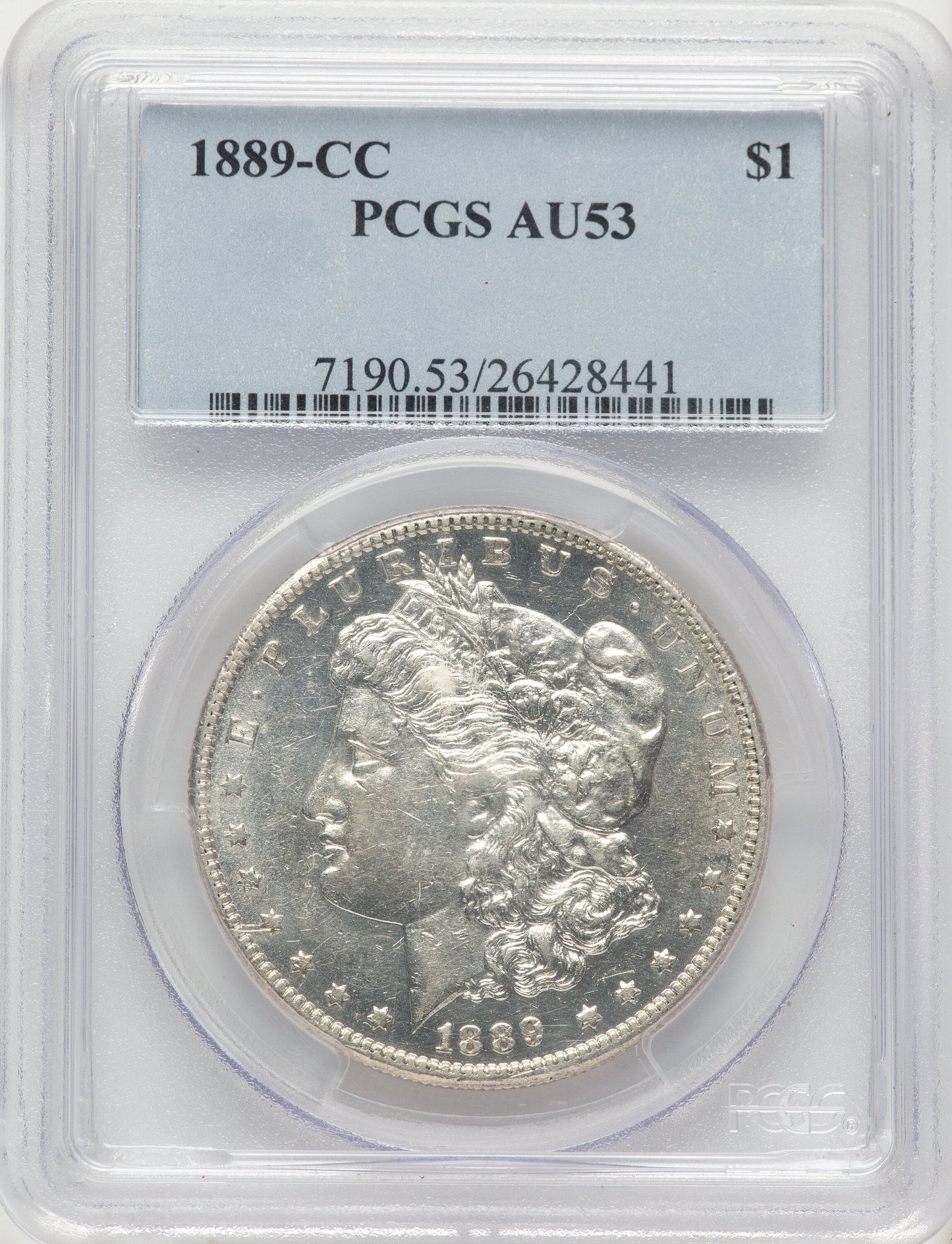 1889-CC Morgan Dollar PCGS AU53
