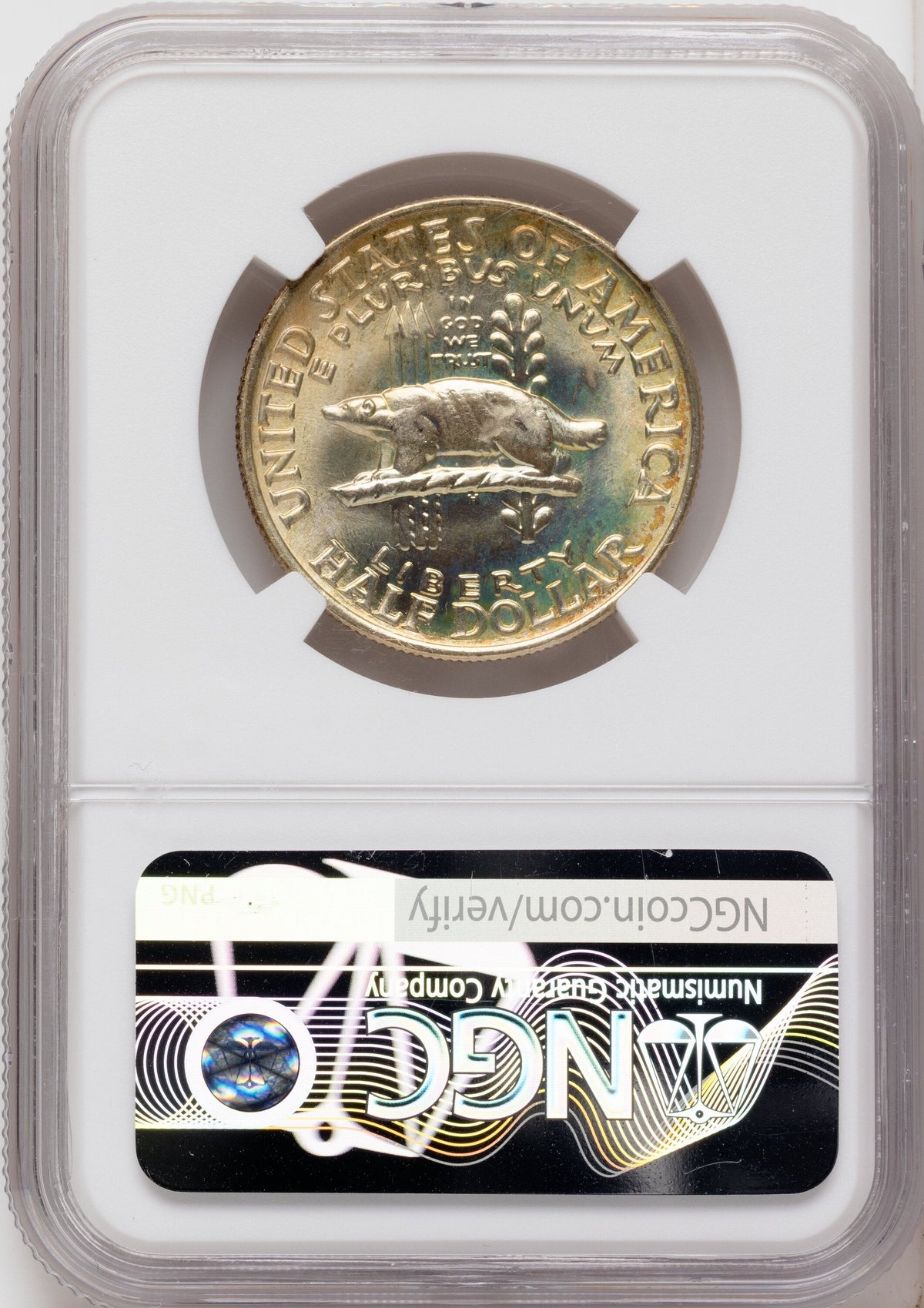 1936 50C Wisconsin Commemorative Silver NGC MS68