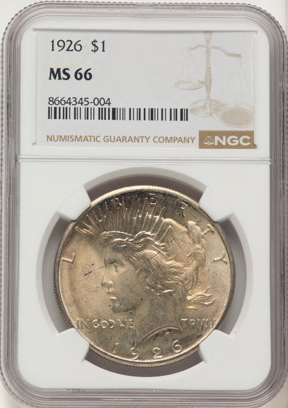1926 Peace Dollar NGC MS66