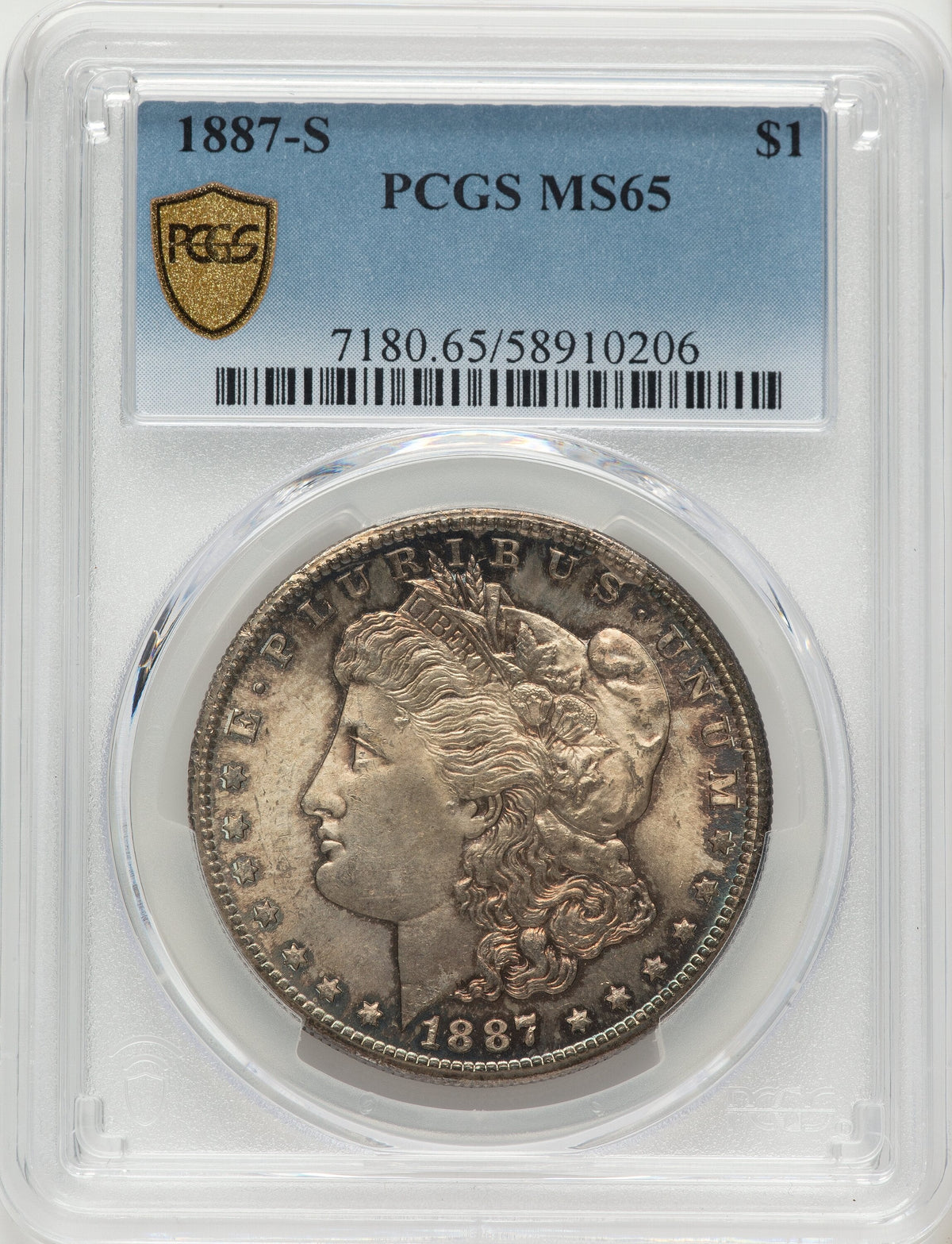 1887-S Morgan Dollar PCGS MS65