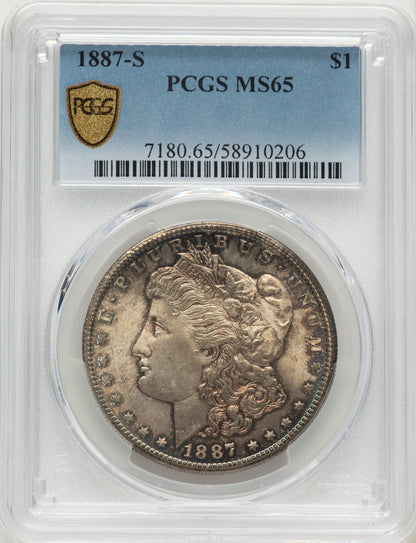1887-S Morgan Dollar PCGS MS65