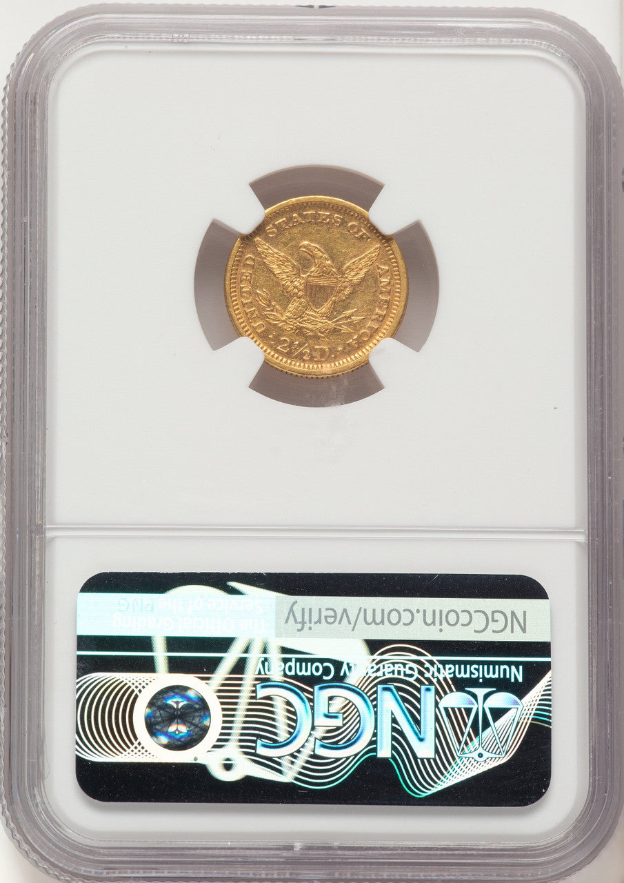1872 $2.50 Liberty Quarter Eagle NGC AU55
