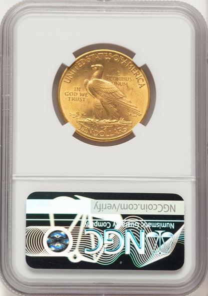 1910 $10 Indian Eagle NGC MS65