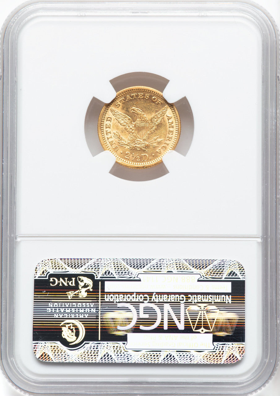 1878 $2.50 Liberty Quarter Eagle NGC MS61