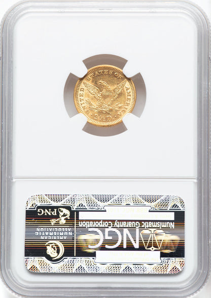 1878 $2.50 Liberty Quarter Eagle NGC MS61