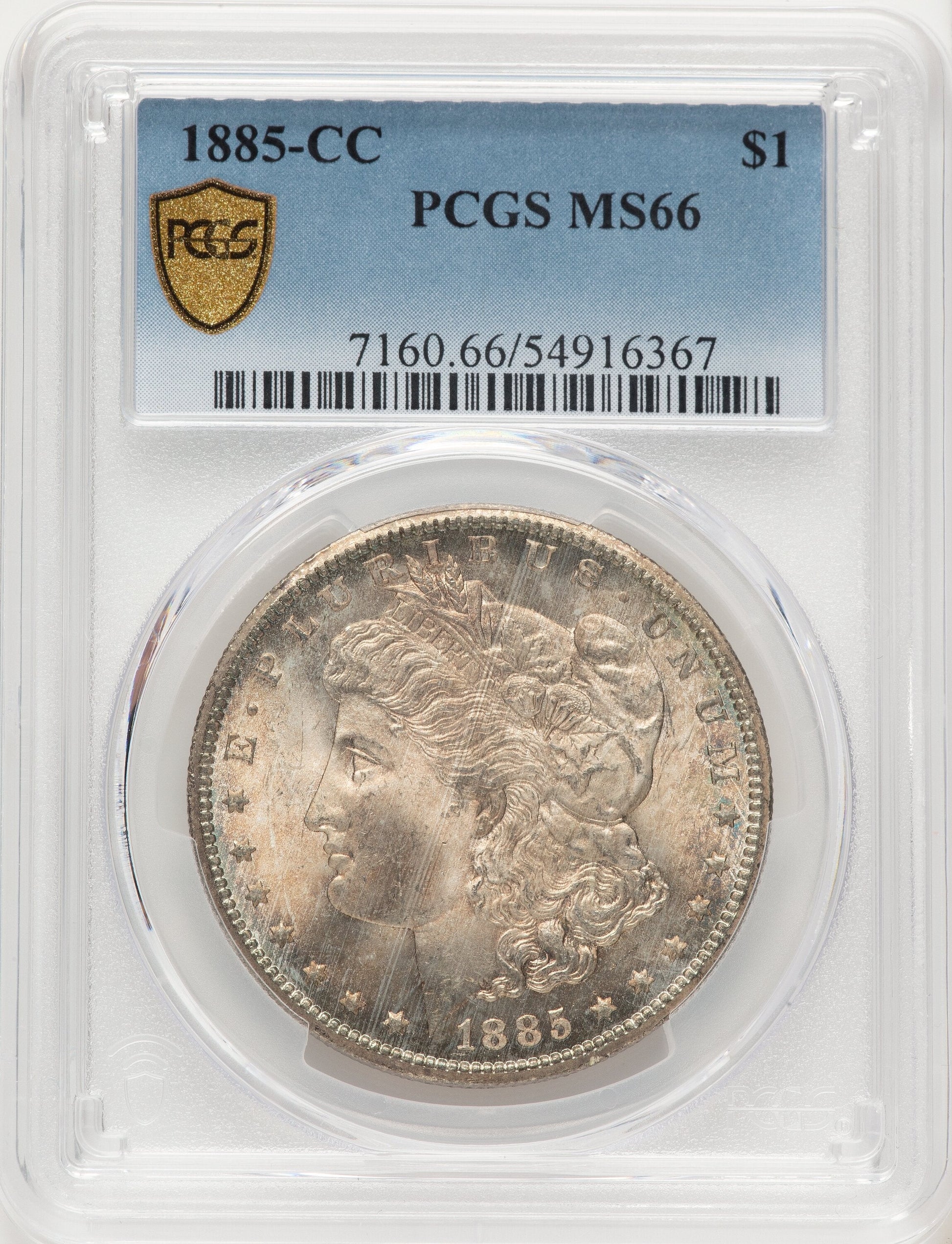1885-CC Morgan Dollar PCGS MS66