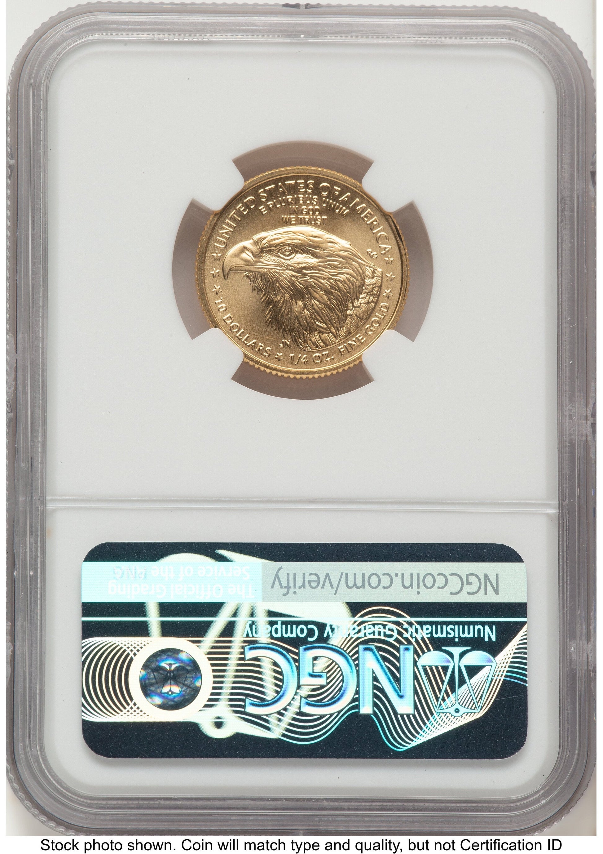 2021-W TY2 Gold Eagle 1/4 oz Unfinished Proof Dies Jennie Eagle Flag NGC PF70 Norris