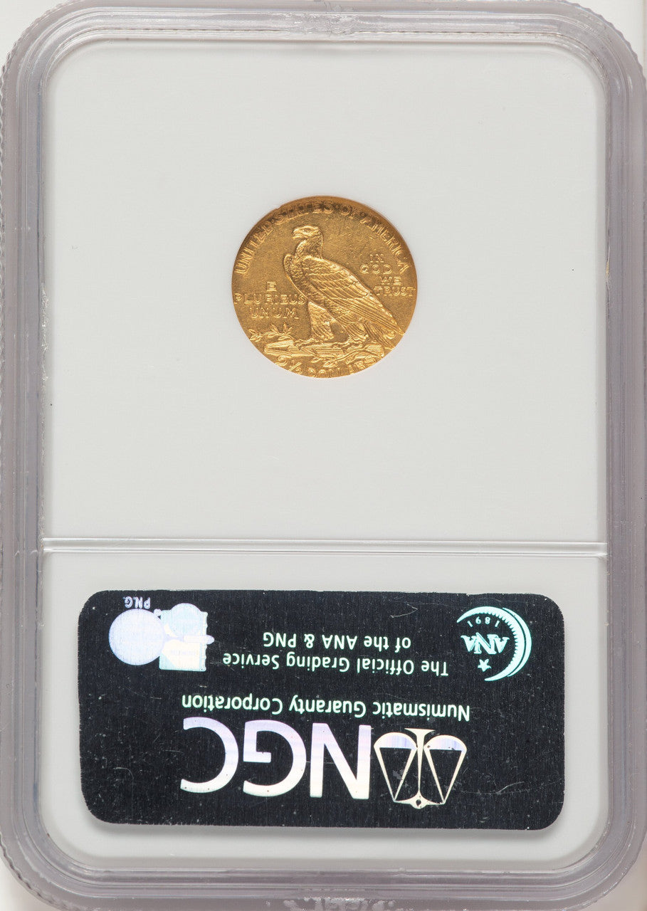 1910 $2.50 Indian Quarter Eagle NGC MS62