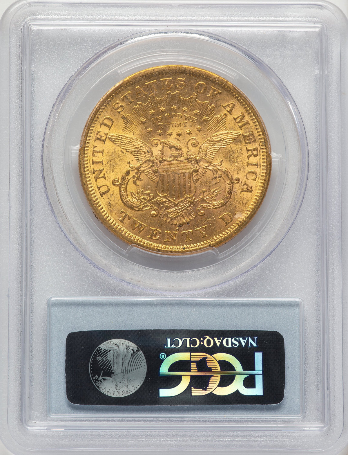 1875-S $20 Liberty Double Eagle PCGS MS61