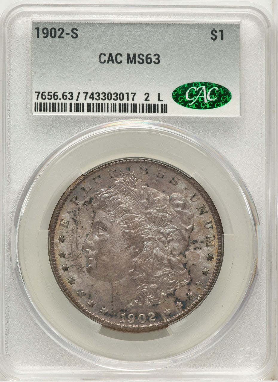 1902-S Morgan Dollar CACG MS63