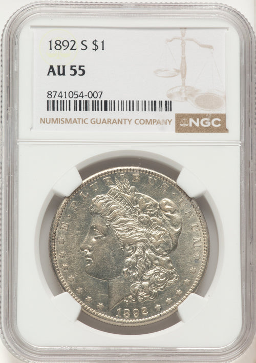 1892-S Morgan Dollar NGC AU55